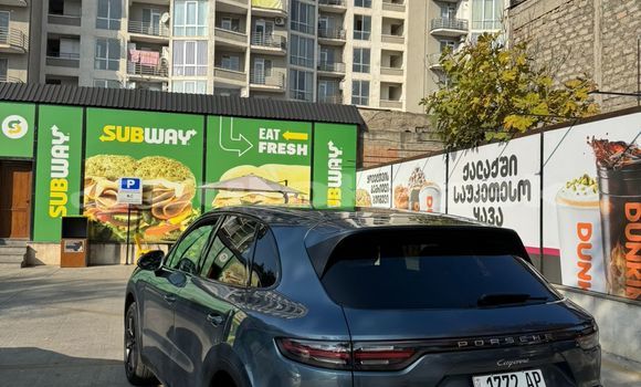 Buy Used Porsche Cayenne Blue Car in Georgiyev in Taraz