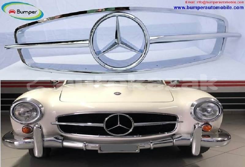 Big with watermark mercedes 300sl front grille 1955 1963 1