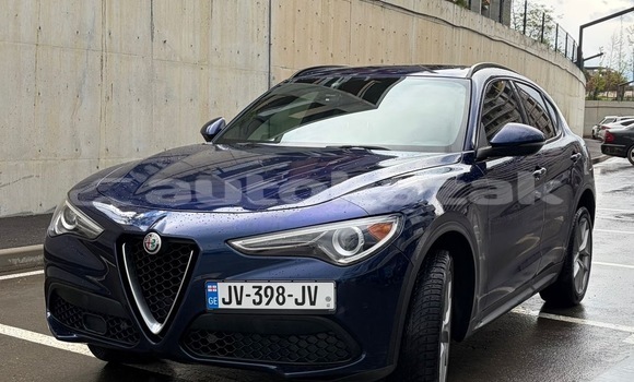 Buy Used Alfa Romeo Stelvio Blue Car in Georgiyev in Taraz