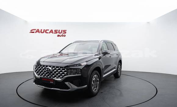 Buy Used Hyundai Santa Fe Black Car in Georgiyev in Taraz