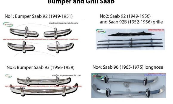 Saab 92 92B 93 96 bumpers
