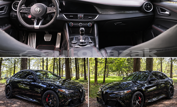Buy Used Alfa Romeo Giulia Black Car in Georgiyev in Taraz