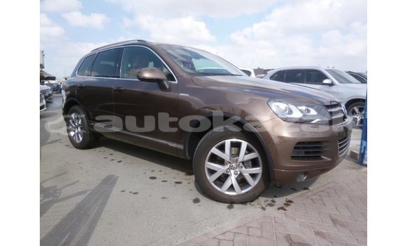 Buy Import Volkswagen Touareg Brown Car in Import - Dubai in Akmecet